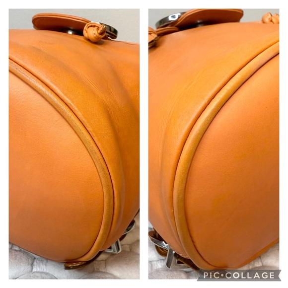 SALVATORE FERRAGAMO Backpack Gancini Leather Orange - Picture 6 of 14